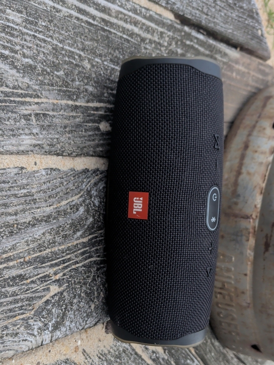 JBL Other - JBL Black Portable Bluetooth Speaker with Red Logo Patch